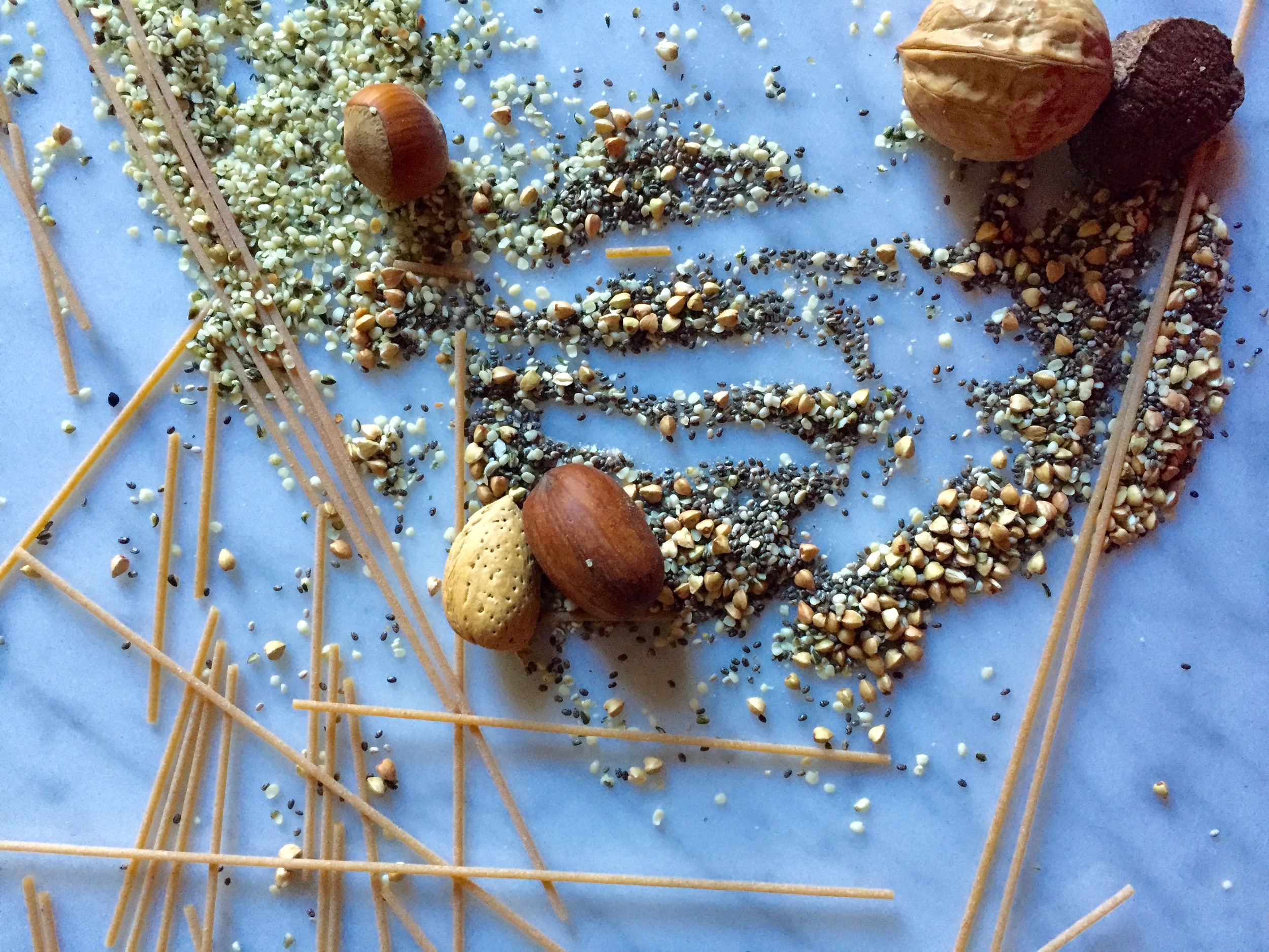 The perfect plant-strong pantry:&nbsp;Nuts, seeds, whole-grain and bean-based pasta, oh my!