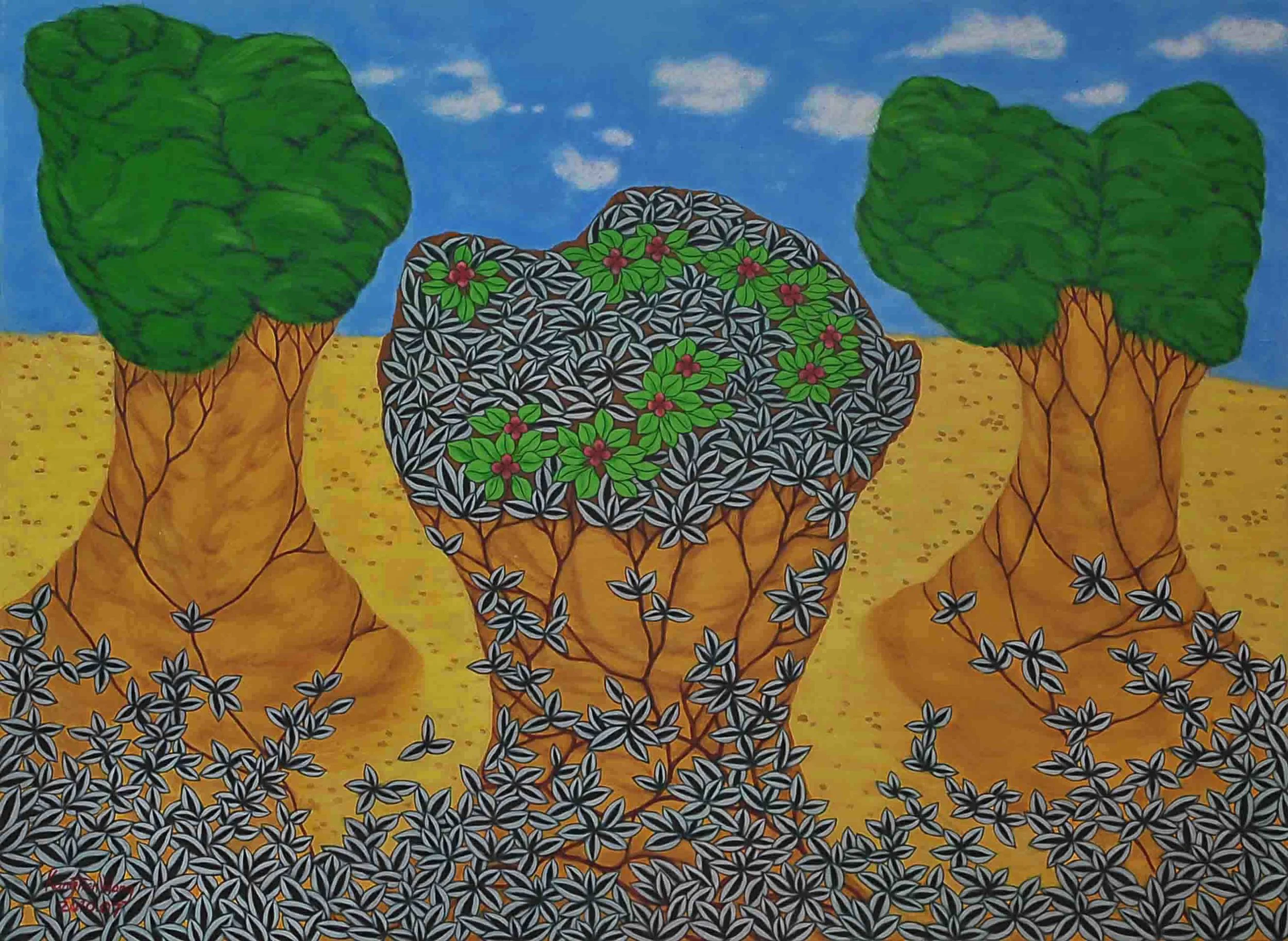 脈動 97 x 130cm 2010 壓克力彩.畫布