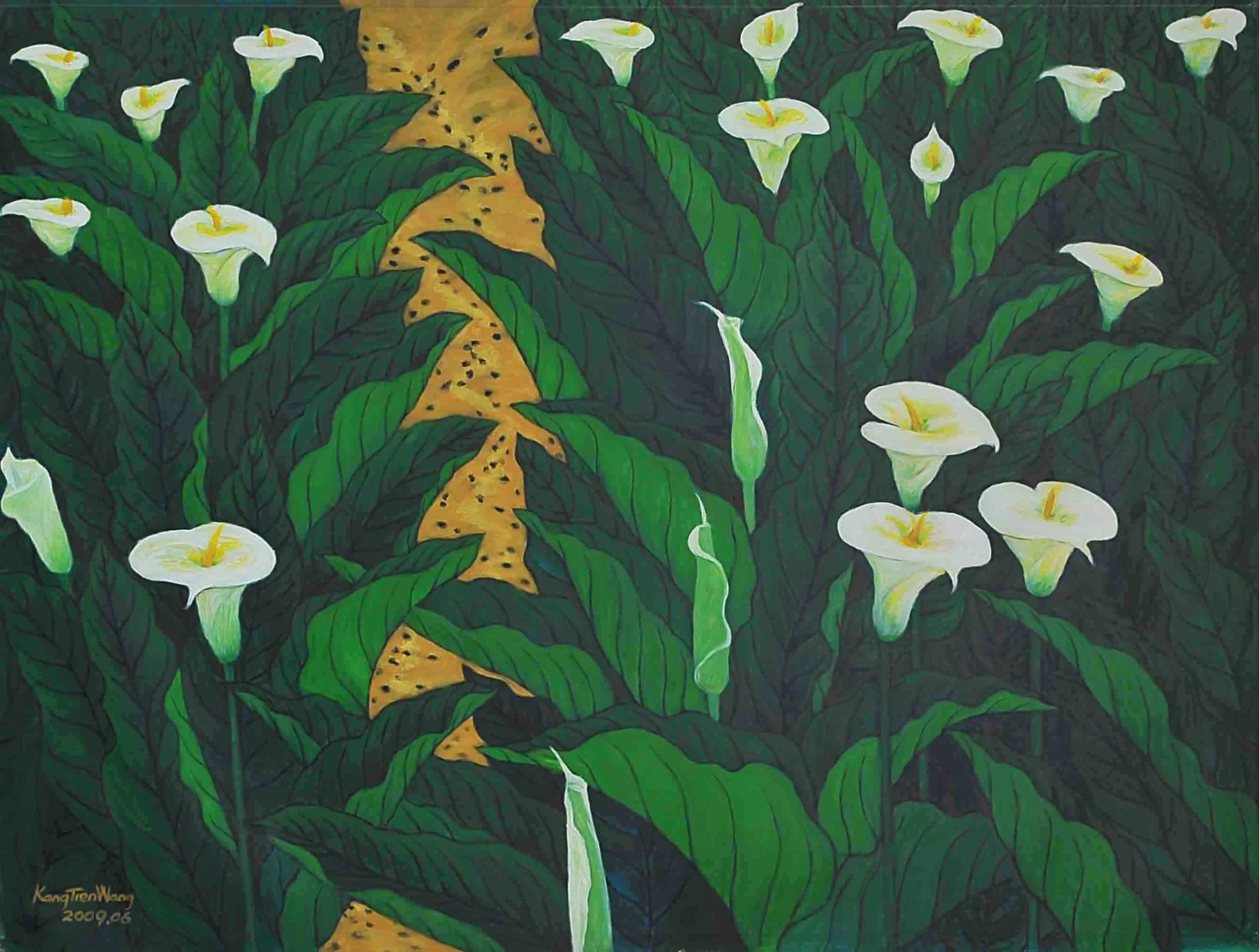 芋海 97 x 130cm 2009 壓克力彩.畫布