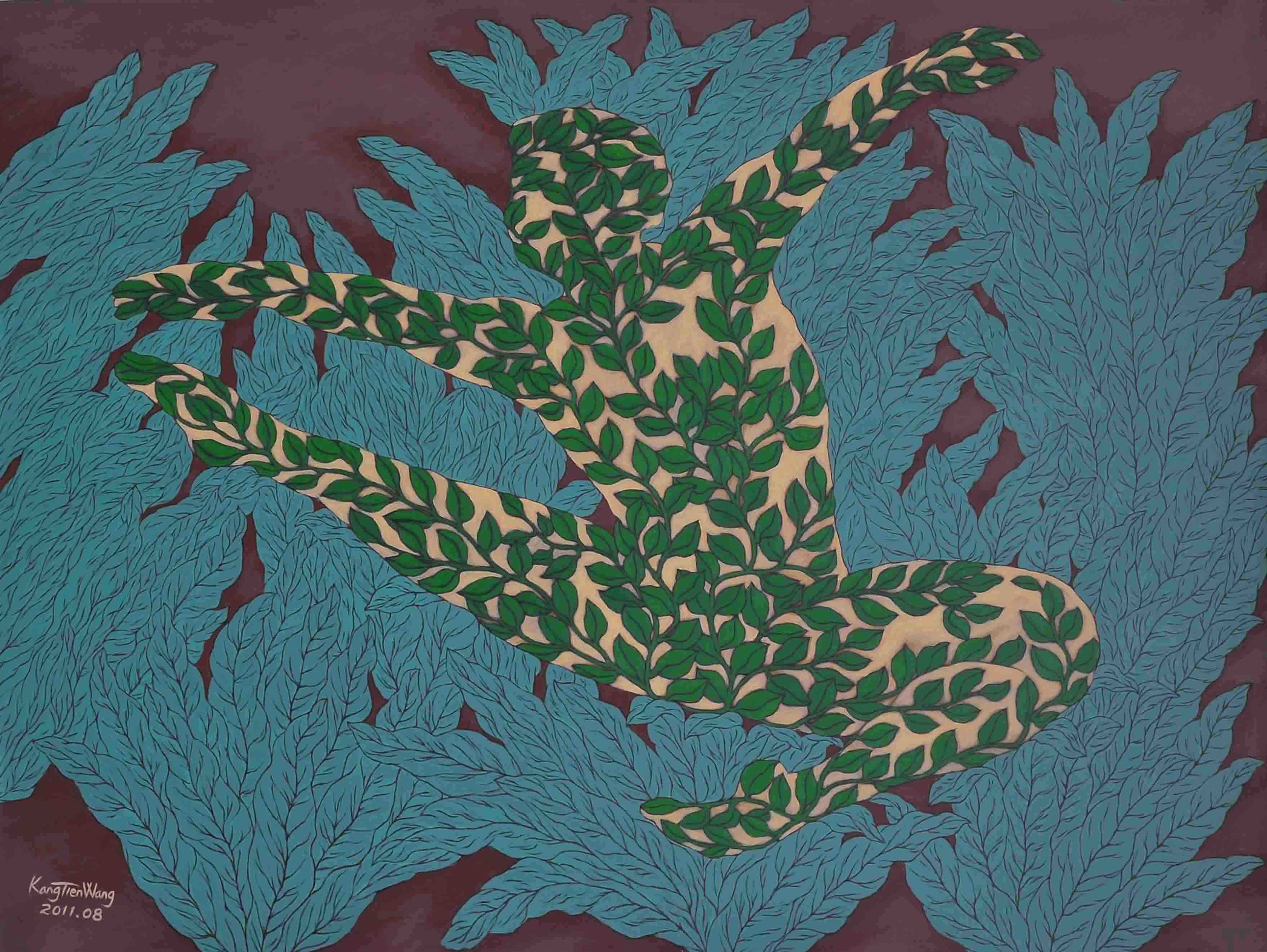 舞在佛掌中 97 x 130cm 2011 壓克力彩.畫布