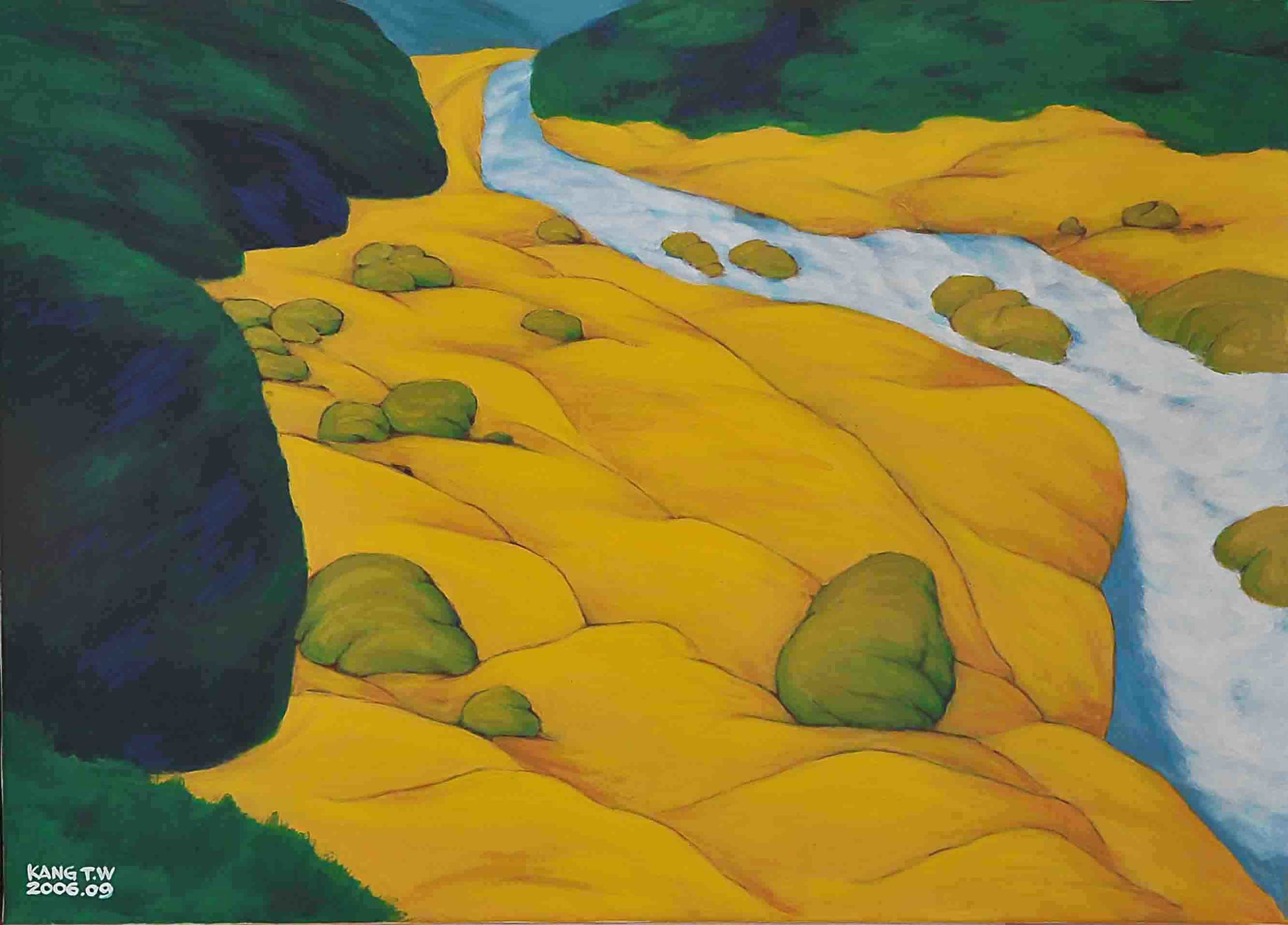 自然規則 72.5 x 100cm 壓克力.畫布2006