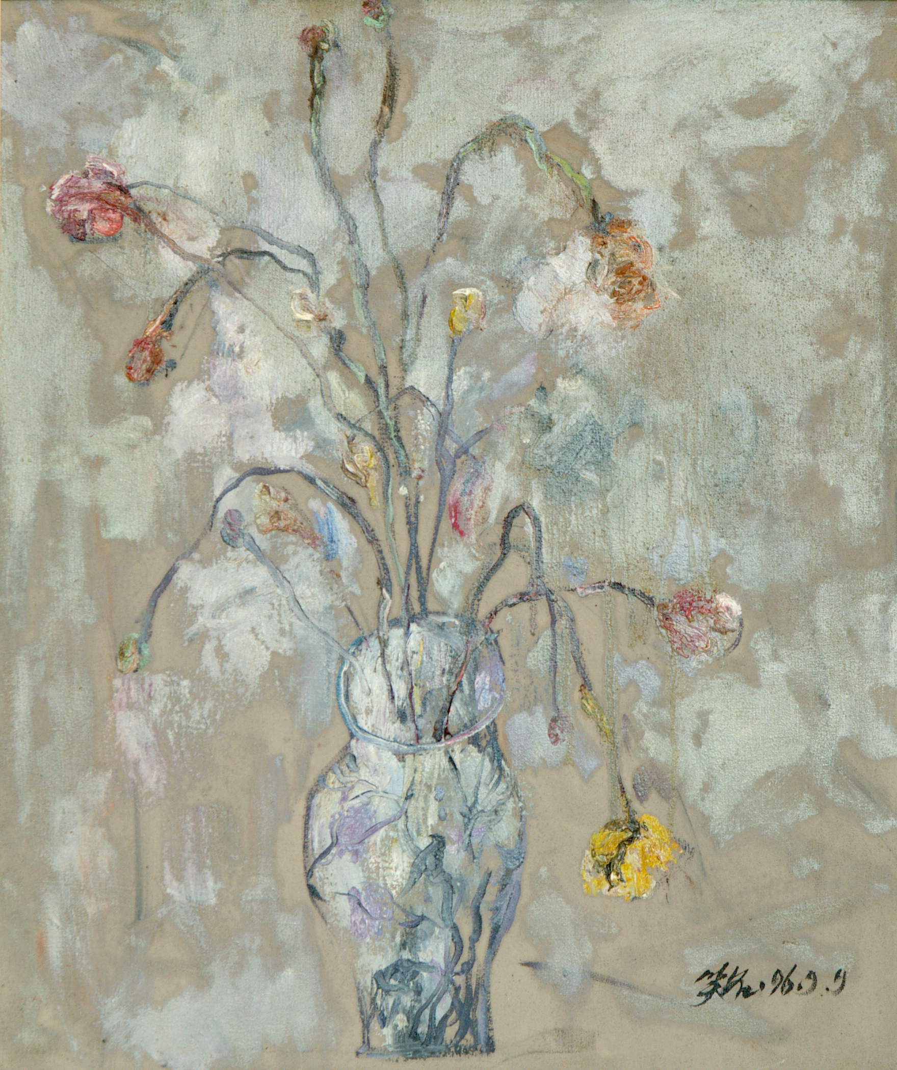 馮曉東 瓶花 60x50 cm 1996 油彩畫布