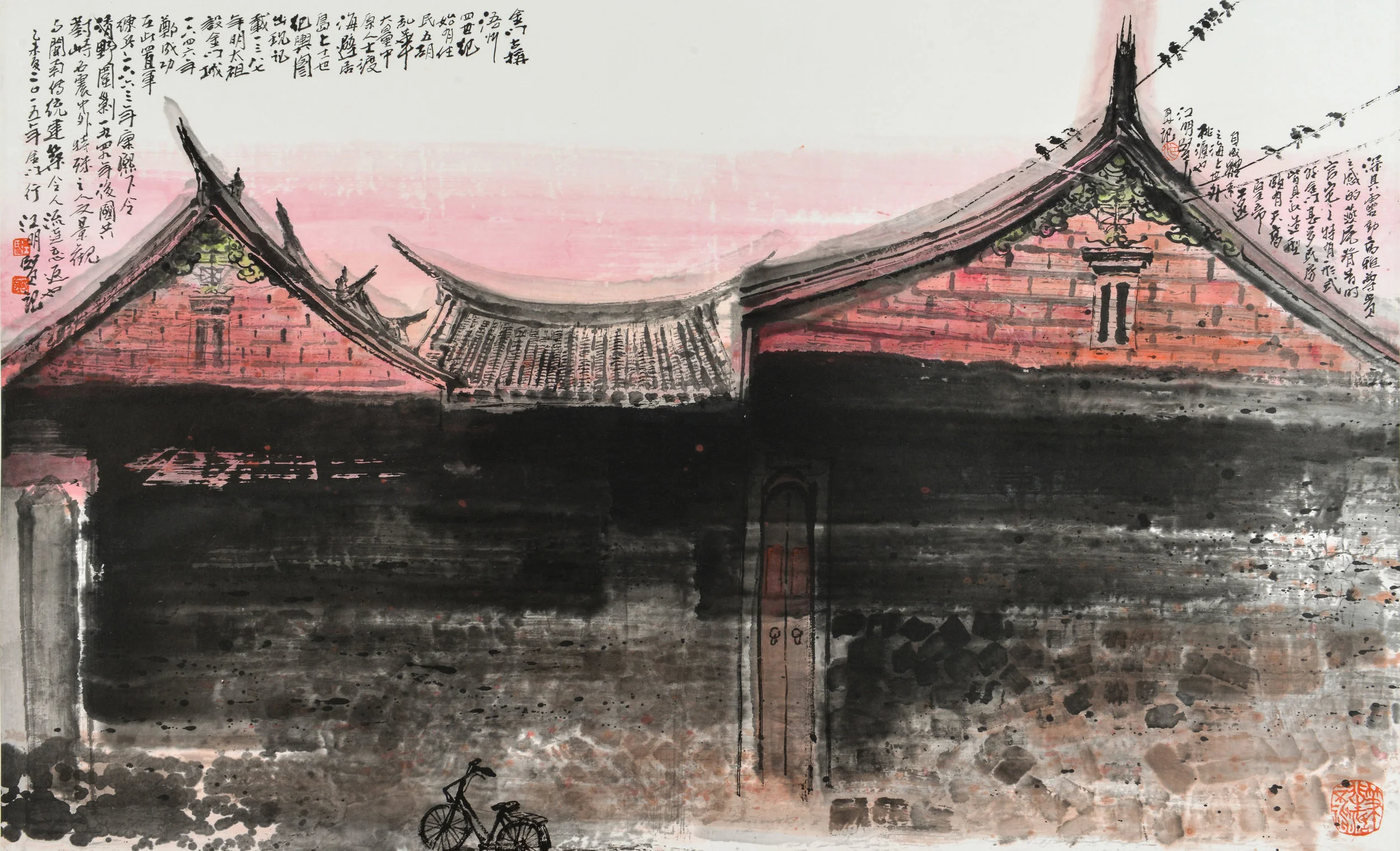 江明賢 金門燕尾民房 60x96cm 2015