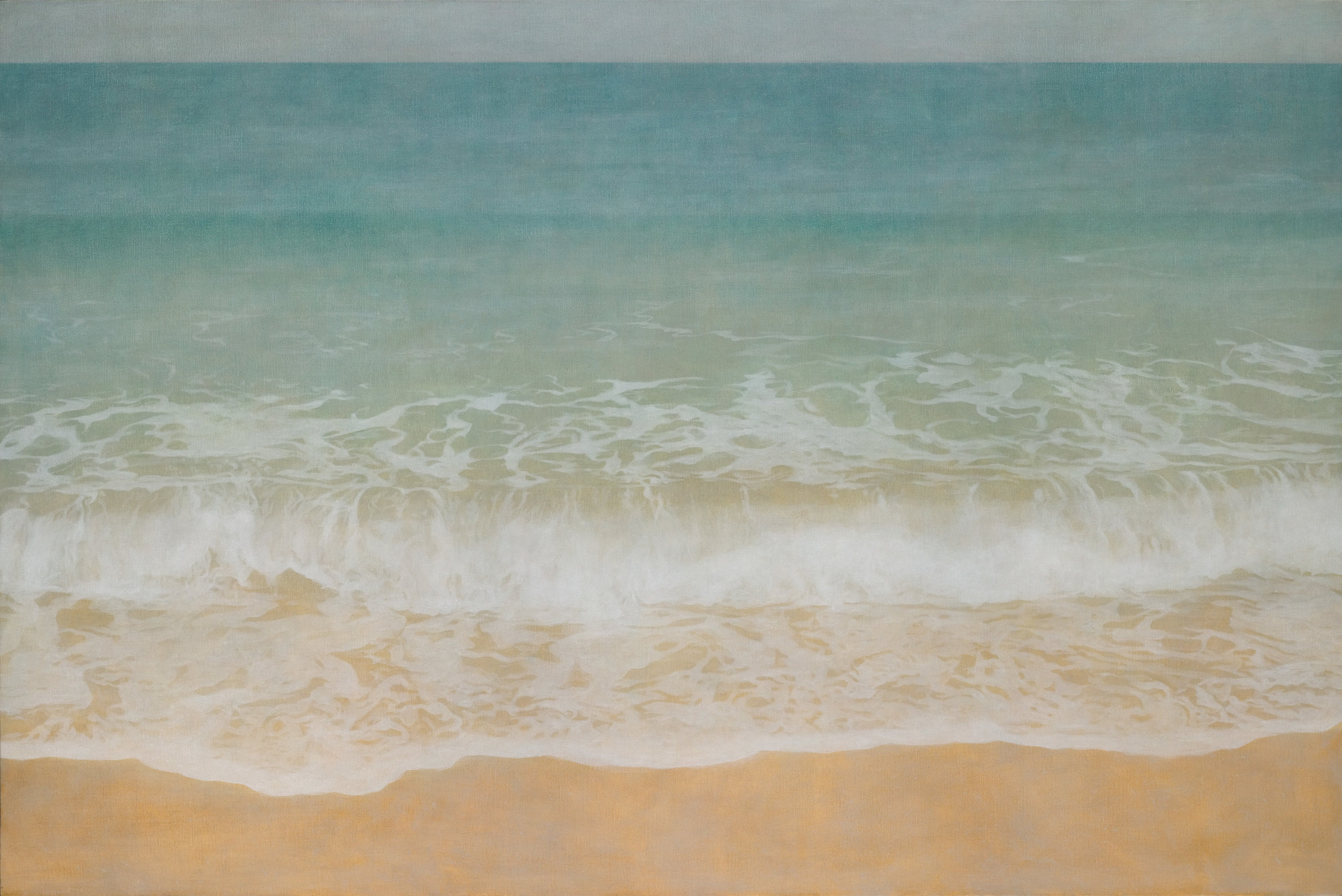 陳孟澤 海之韻 100x150 cm 油彩、蛋彩混合技法 2015