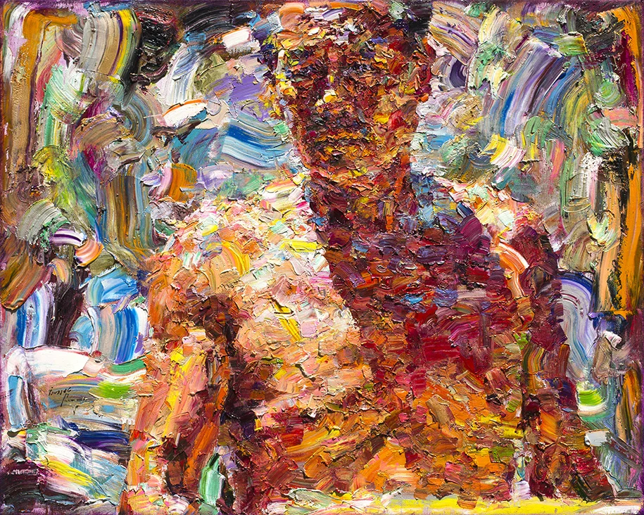 翁明哲 父親的胸膛 72.5x91 cm 油彩畫布 2016