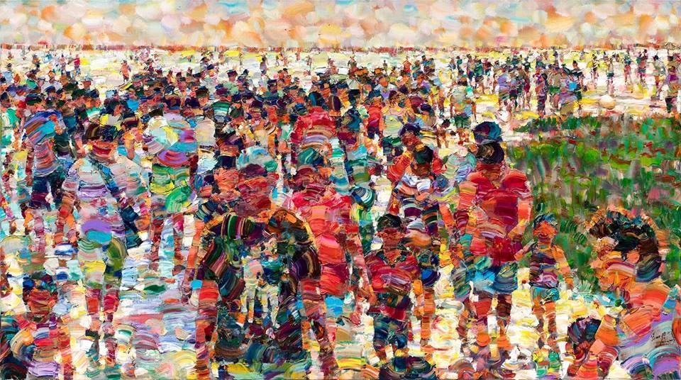 高美濕地 110x196 cm 2016 油彩畫布
