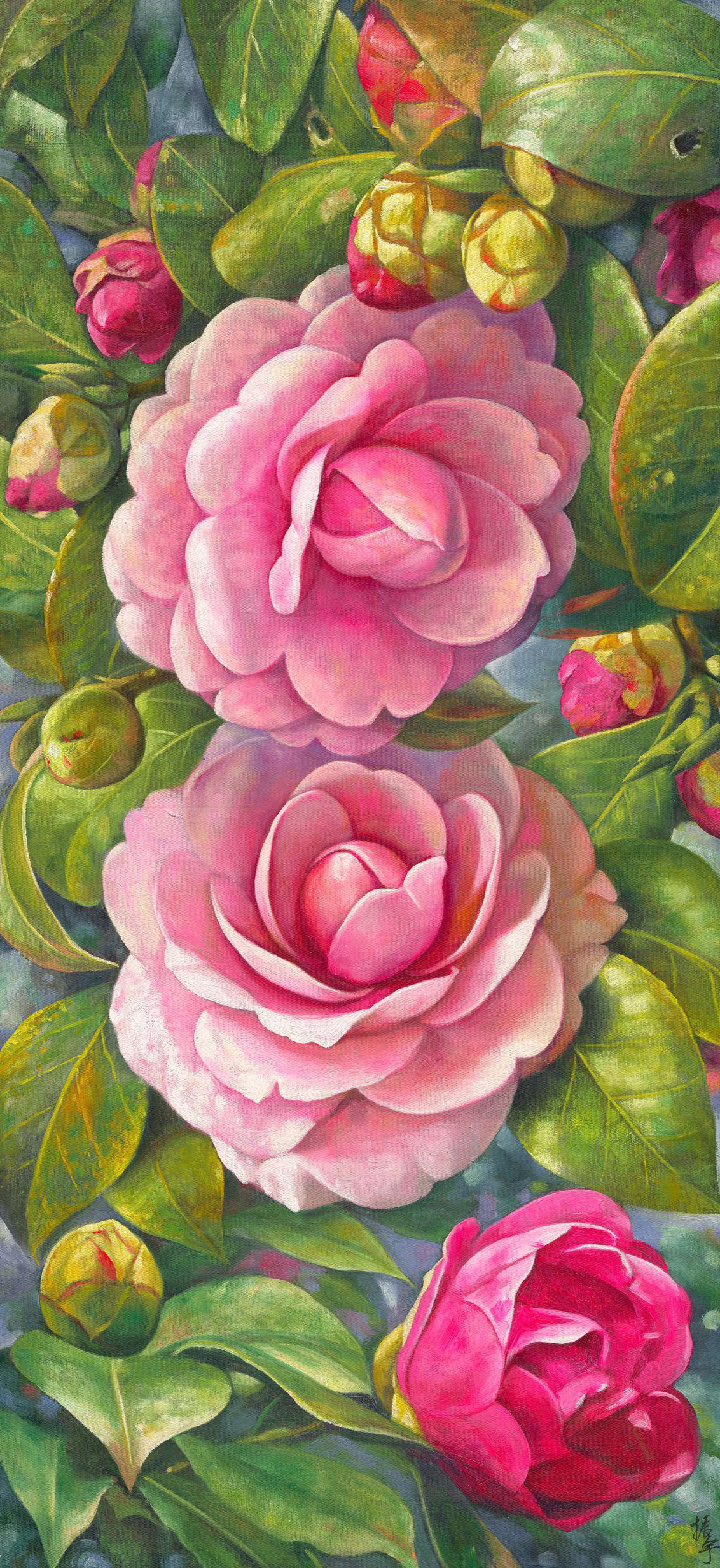 花開的奧祕 150x70cm 2018 油彩畫布