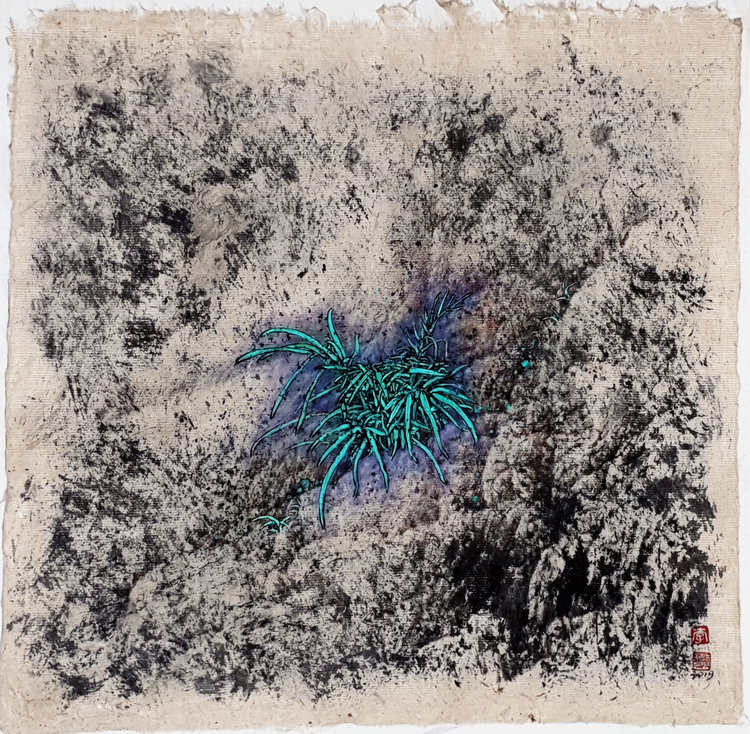 《小蕨醒》小蕨M 47 x 48 cm 2019 設色紙本