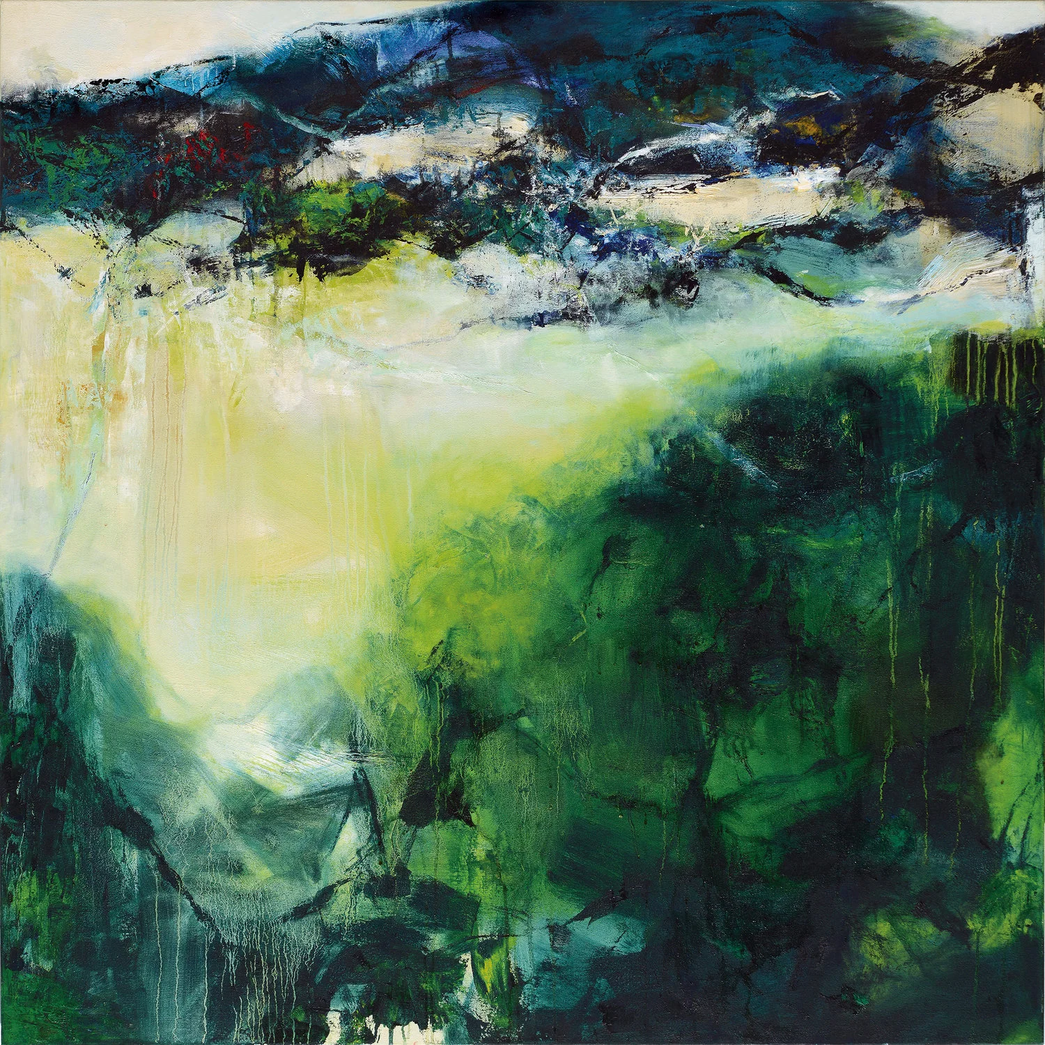 空山-人語響 130x130cm 2018 油彩畫布