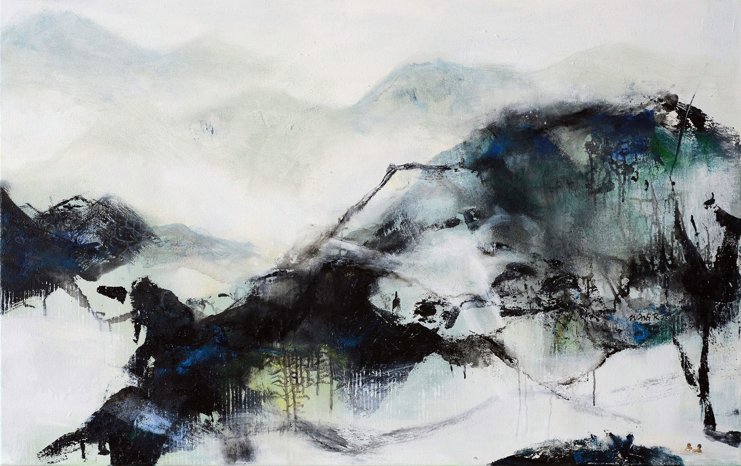 傑風暖煙雲淡 72.5x116.5cm 2019 油彩畫布