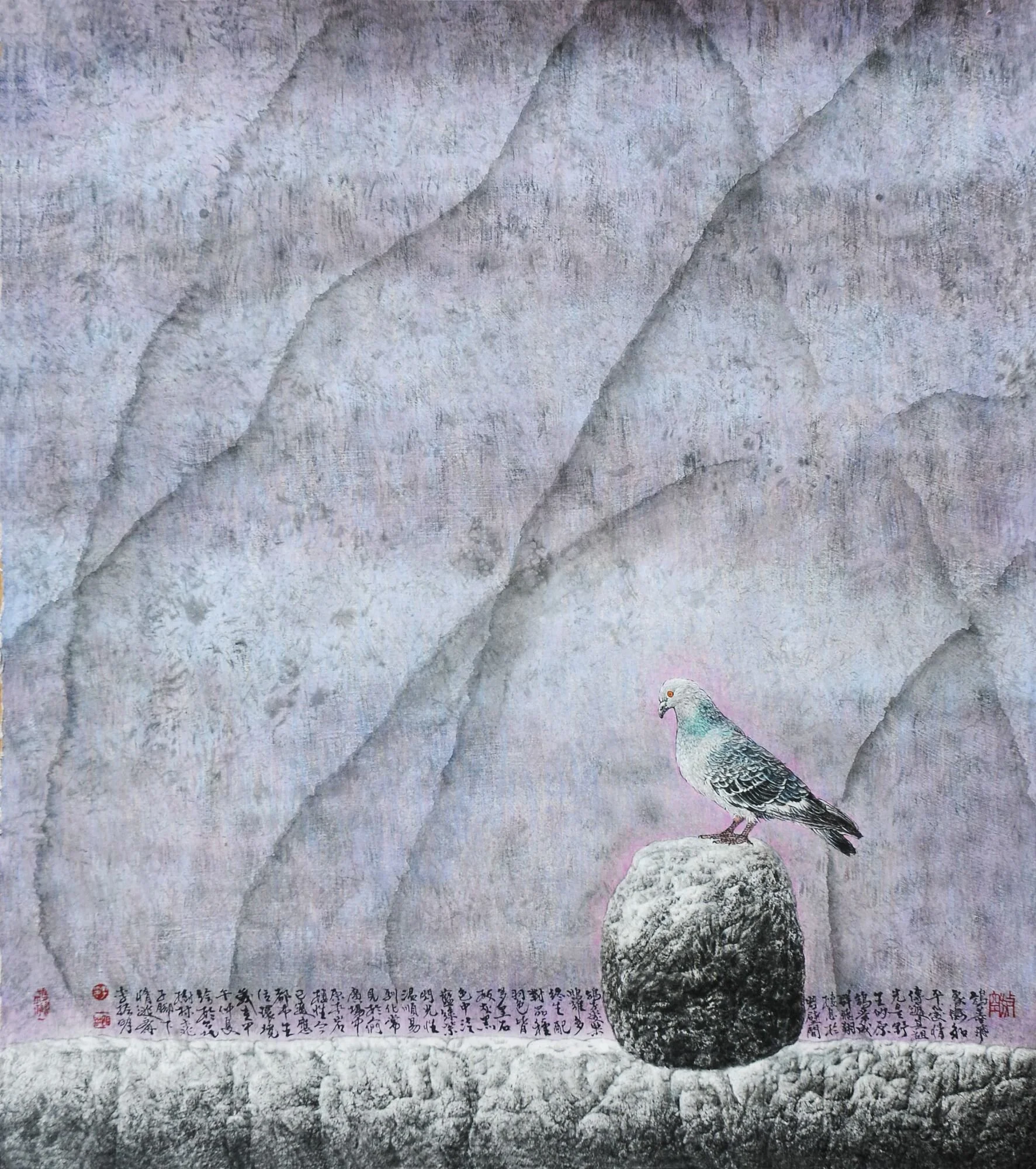 李振明 曖曖含光 109×96cm 2014 水墨設色紙本