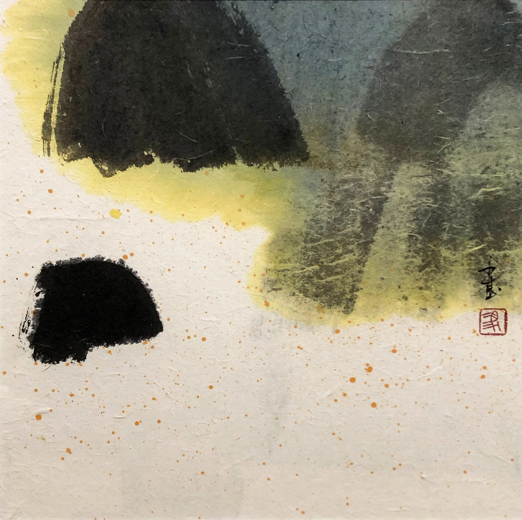 三山 35x35cm 設色紙本 2019