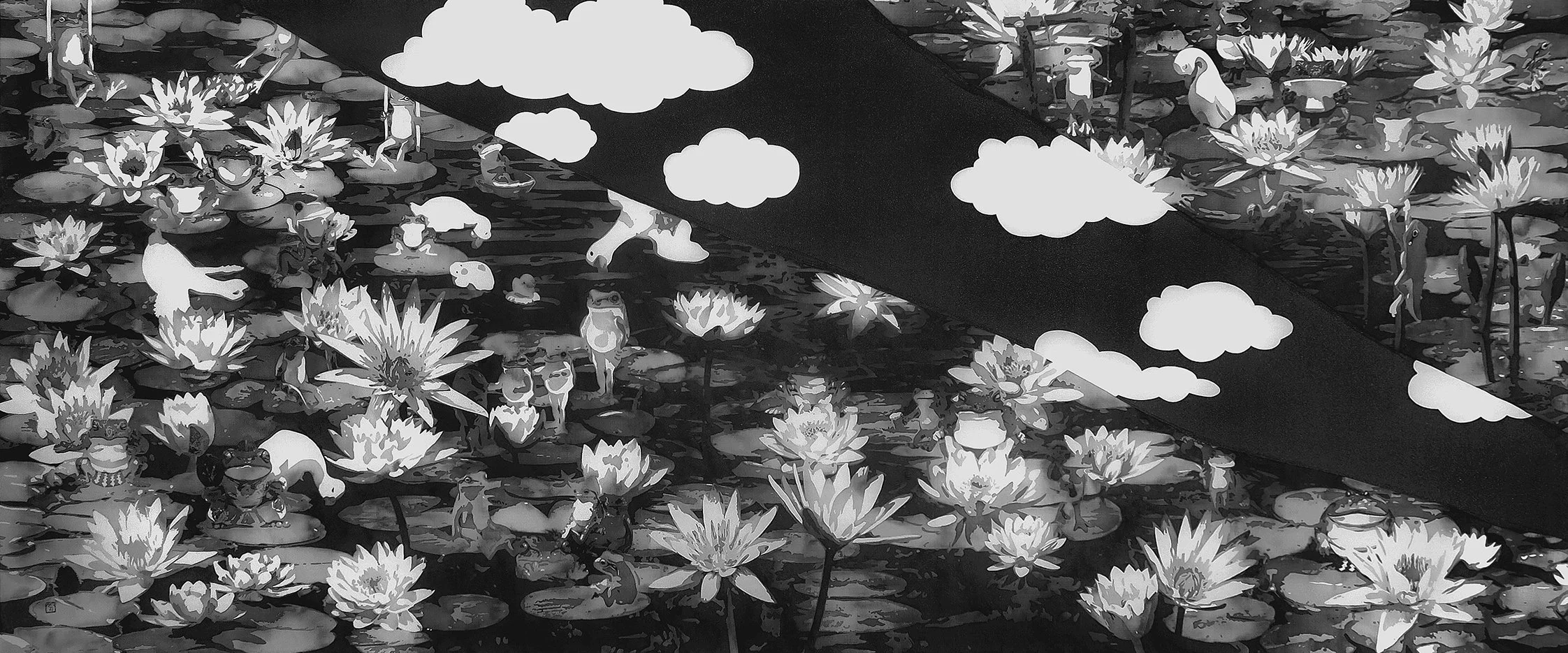 睡蓮池的呱呱聲