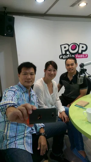  主持人蔡詩萍、鈞太公司孫副總、名山羅經理 