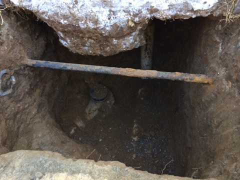 Cracked house footings