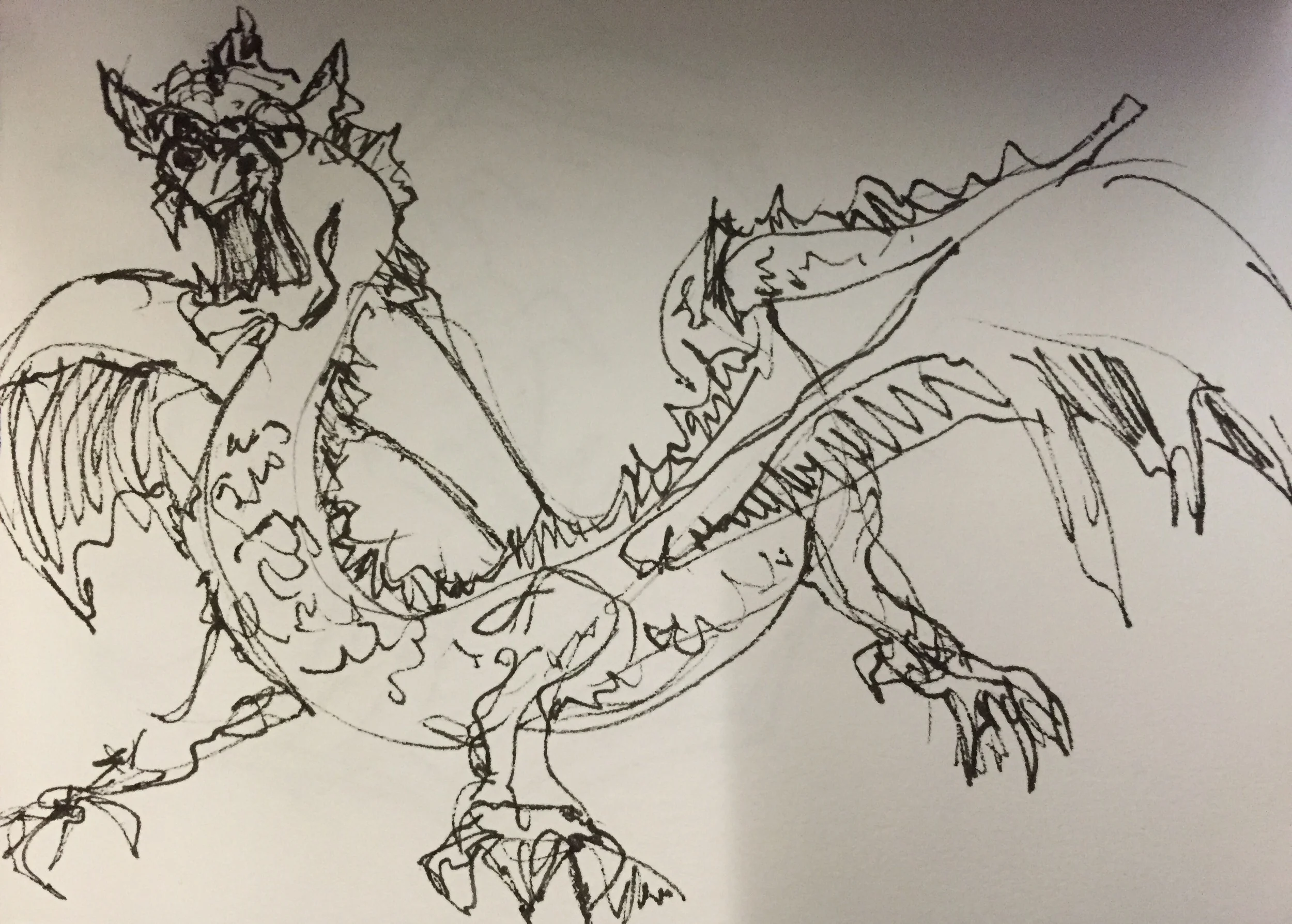 Dragon on a train. 