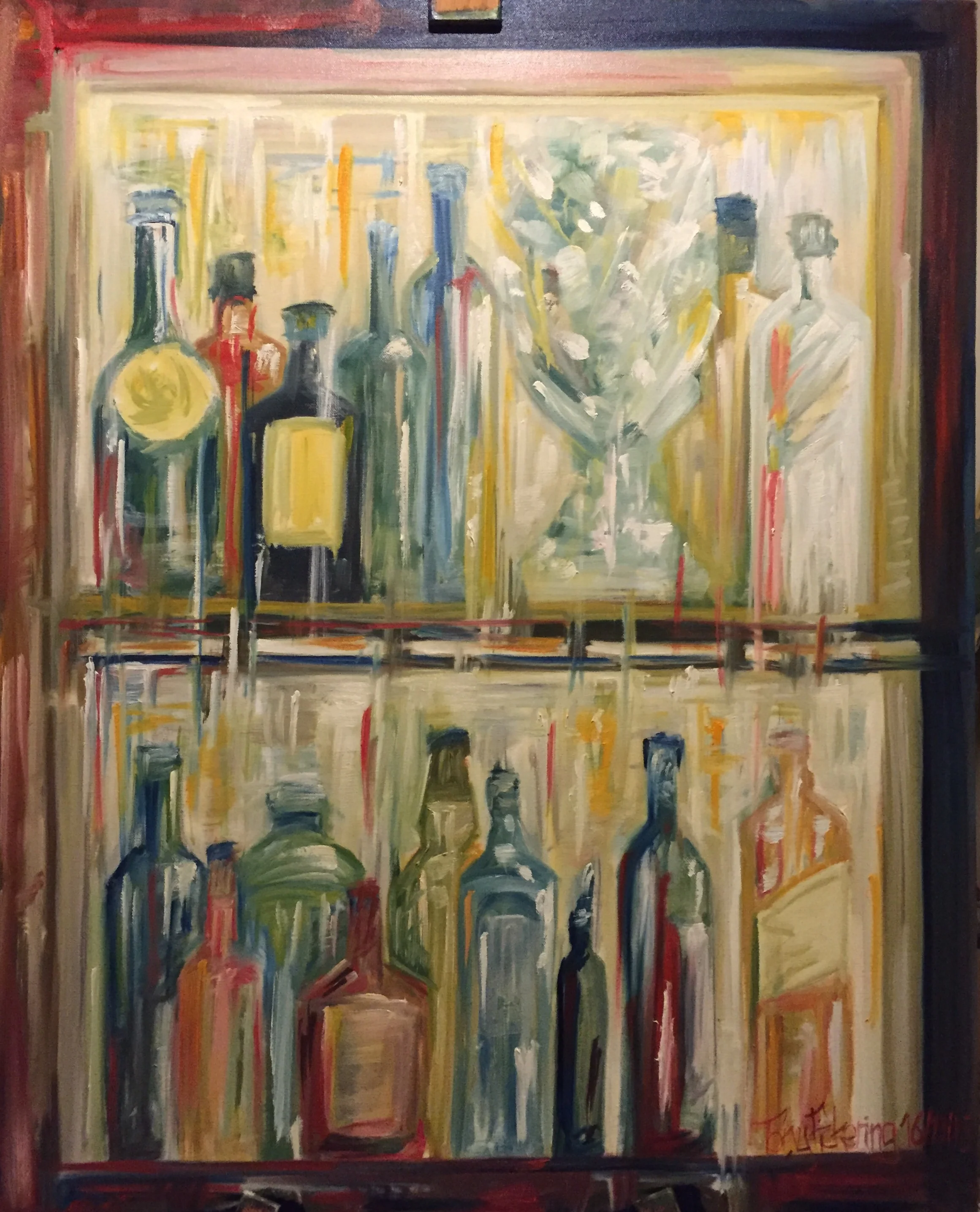 "Light and glass: bar impression"