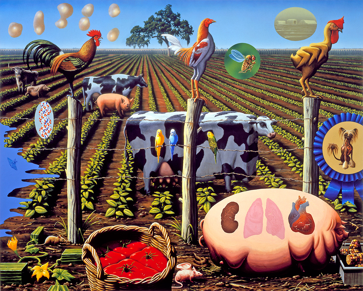 fig.1. Rockwell, A. 2000. The Farm. Alexis Rockman.net. http://alexisrockman.net/wonderful-world/ (1/2/17)