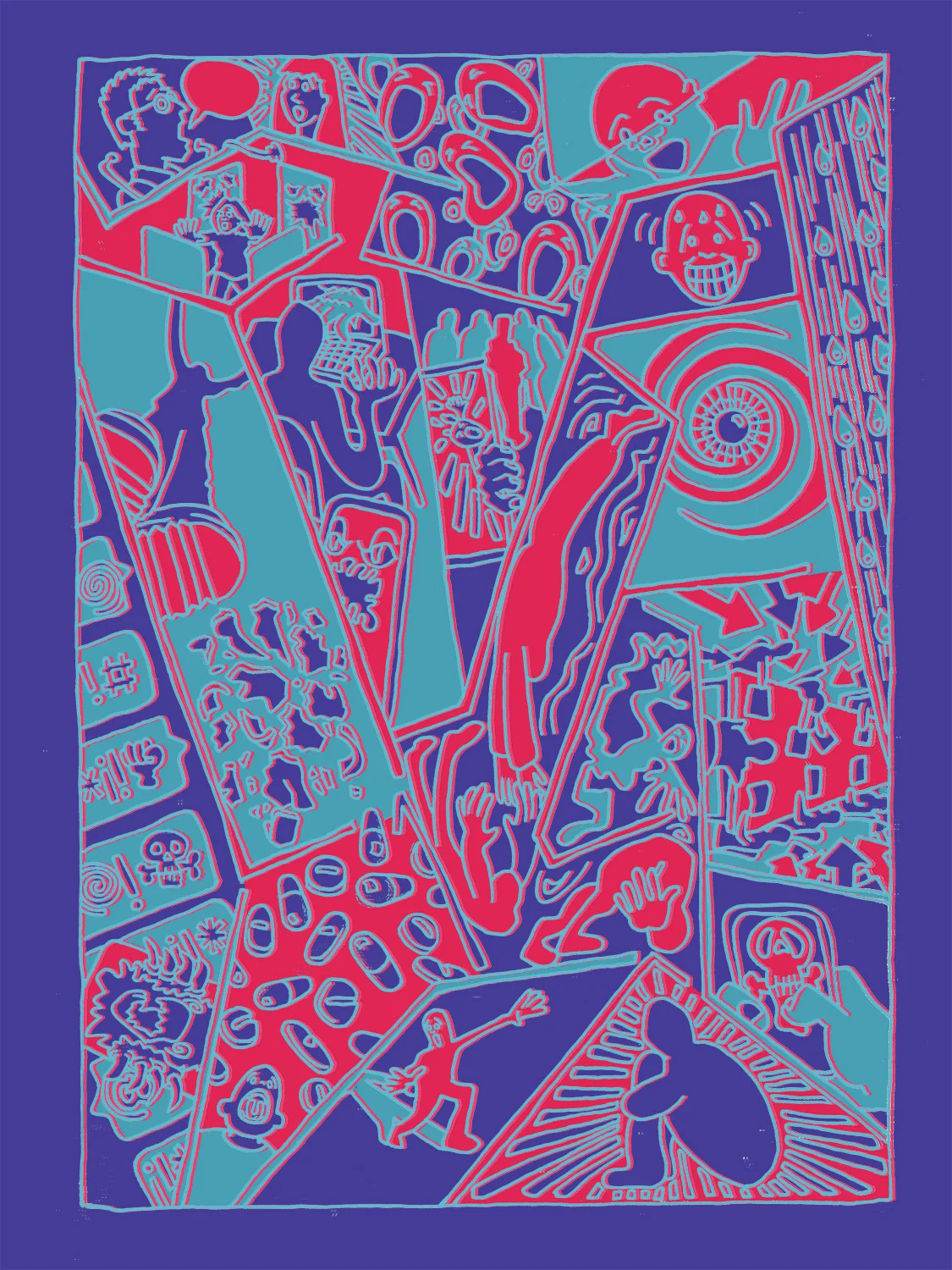 fig.1 “Mental Health/Escher” WIP