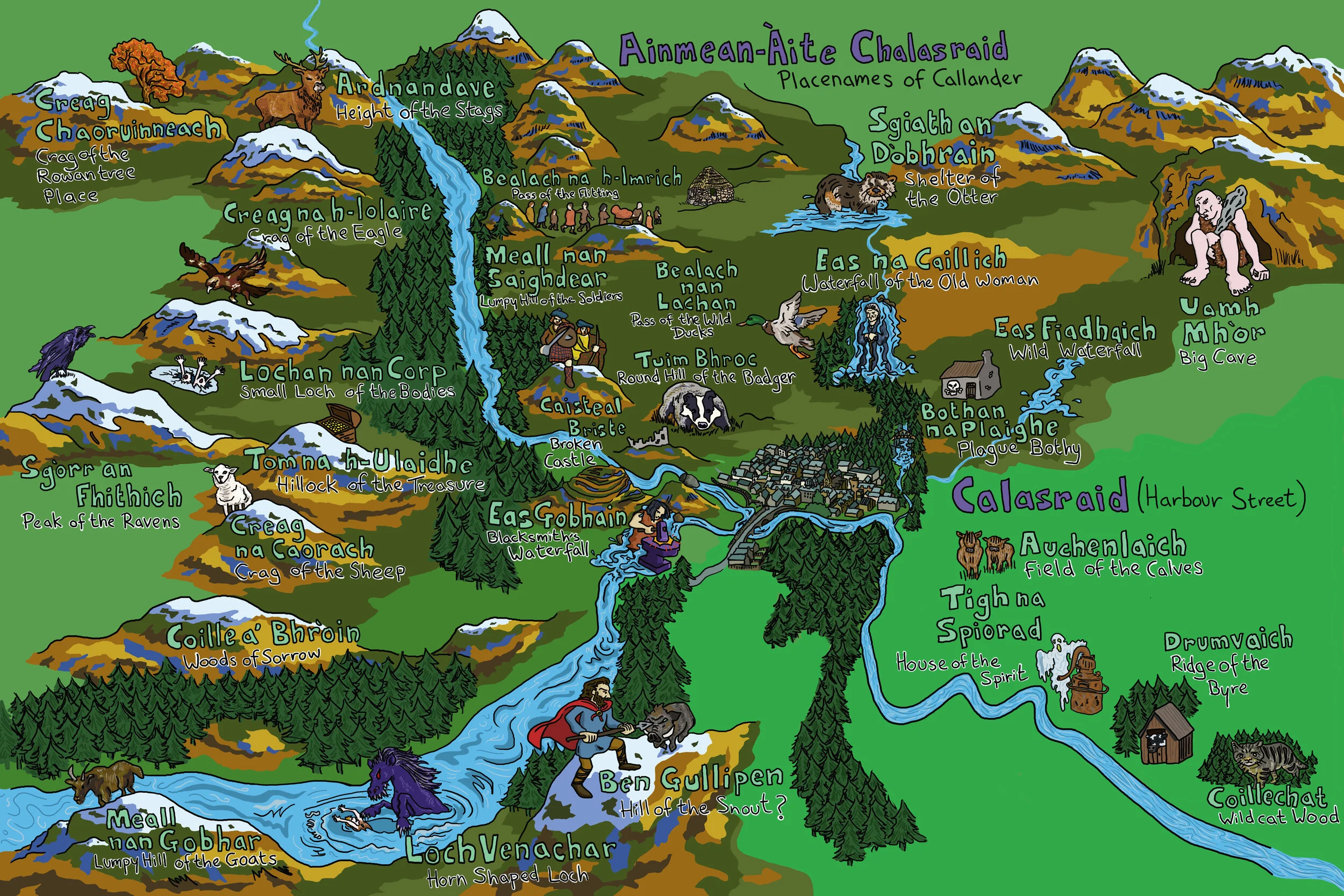Callander Gaelic Folk Map