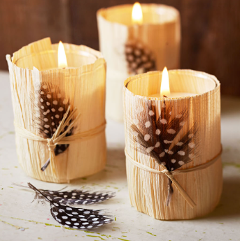 Corn Husk Candle Covers (Photo: Midwest Living)