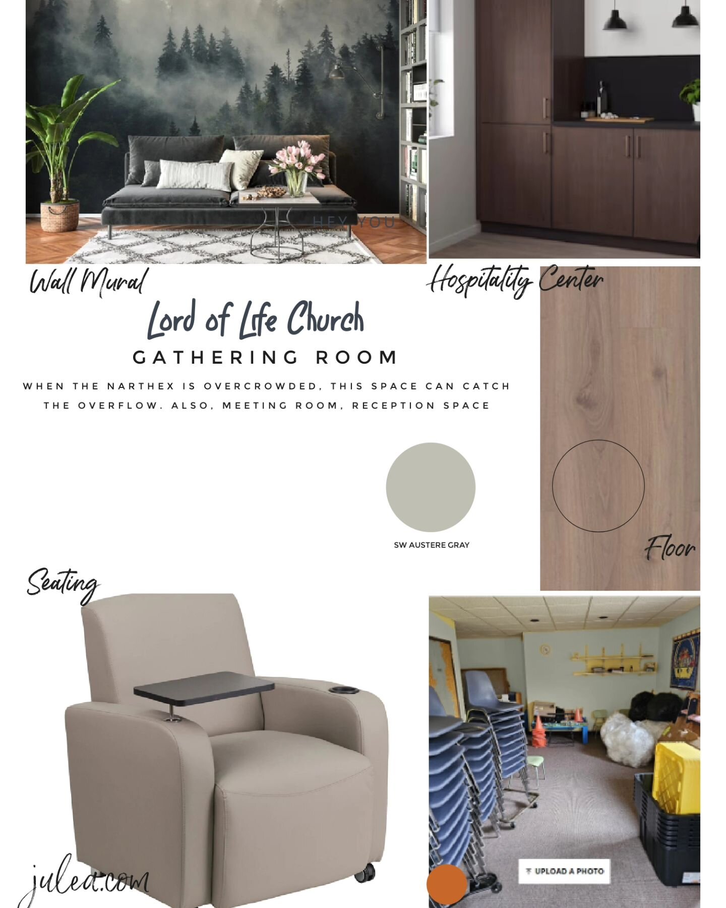 Today client, which is an old client, is  a Church. This project consultation will reinvent an unused room into a multipurpose Gathering Room. #chicagointeriorstylist #interiodesign #spaceplanning #designconsultant #roommakeover #moodboard