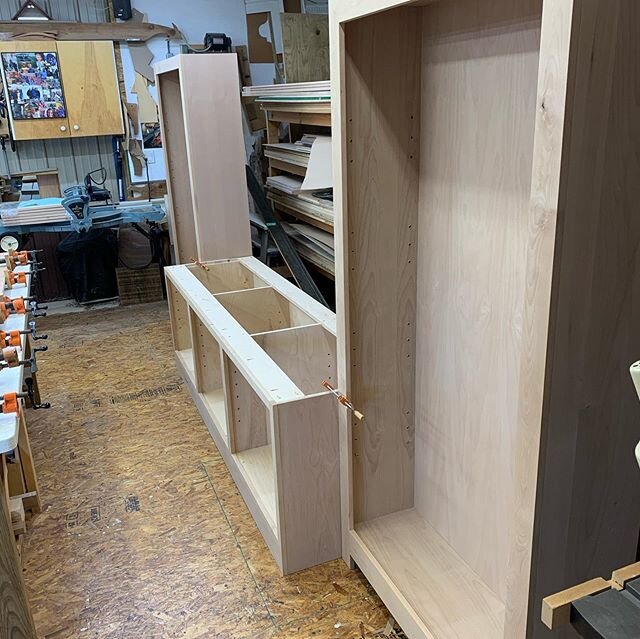 Alder media wall cabinets in the works!