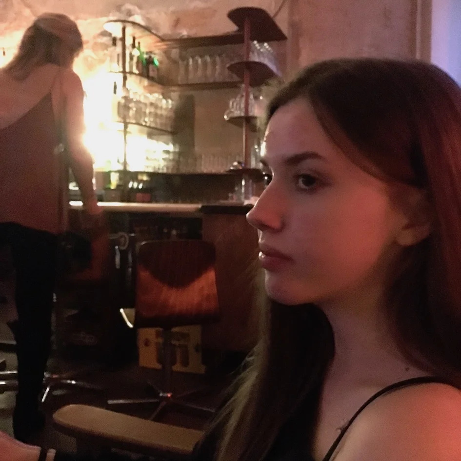 We even went into a bar cause she wanted to see if she would get in...