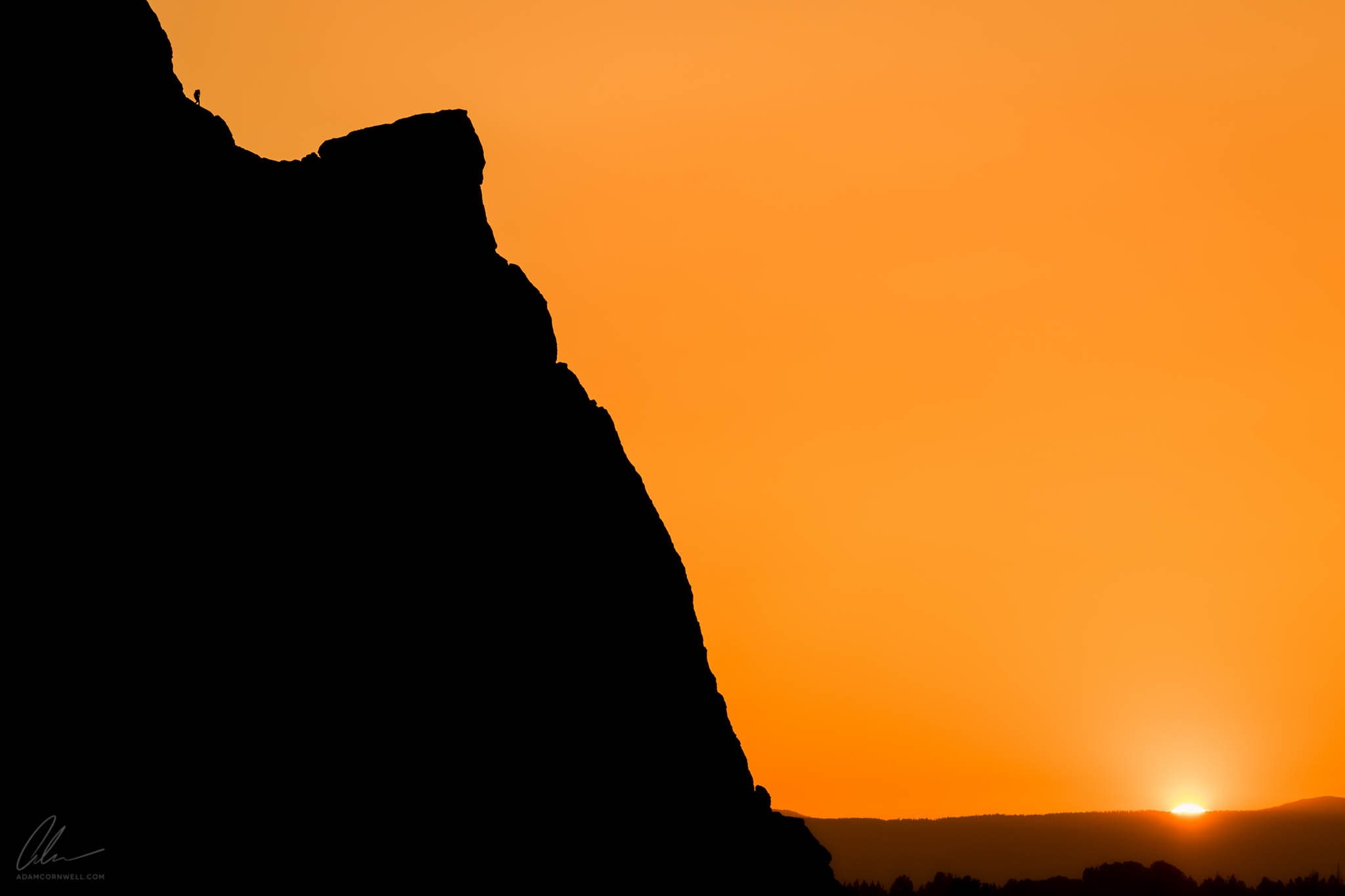 Climber at Sunset