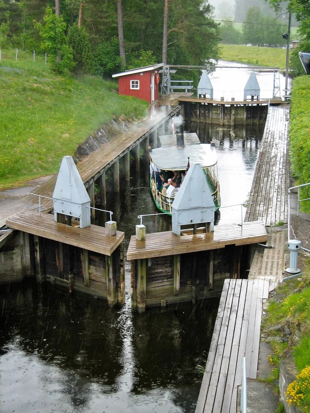 Strømsfoss sluser. Foto: Erik Aspden Schyberg