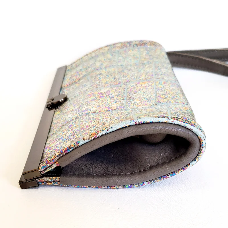 silver leather wallet