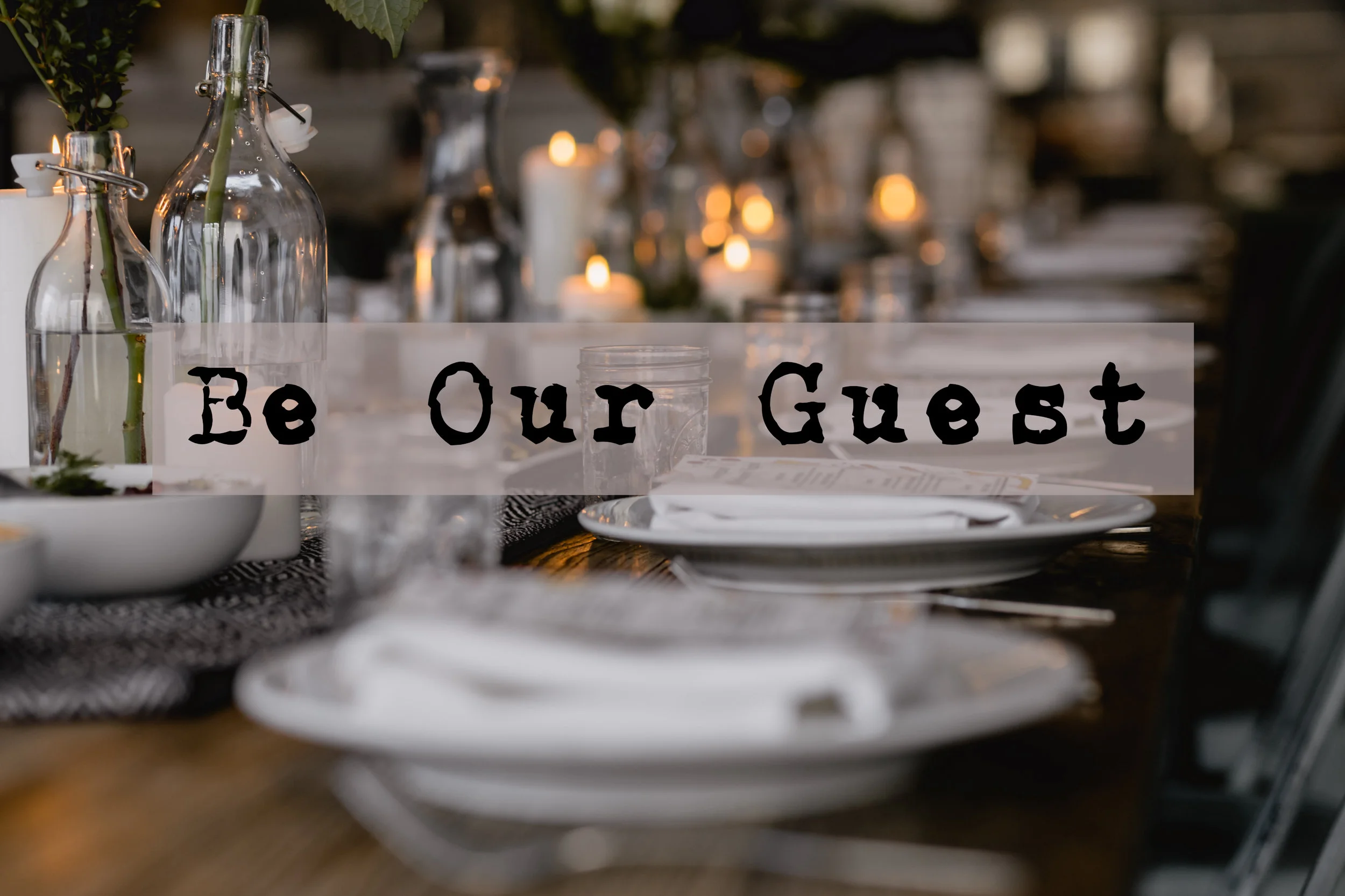 Doesn’t matter if you’re the guest or host. Following Jesus means making people feel like they matter.