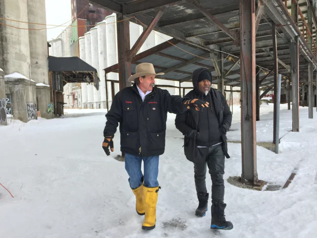 Rick Smith (CEO Rigidized Metals, Steward, Silo City) and Nick Cave