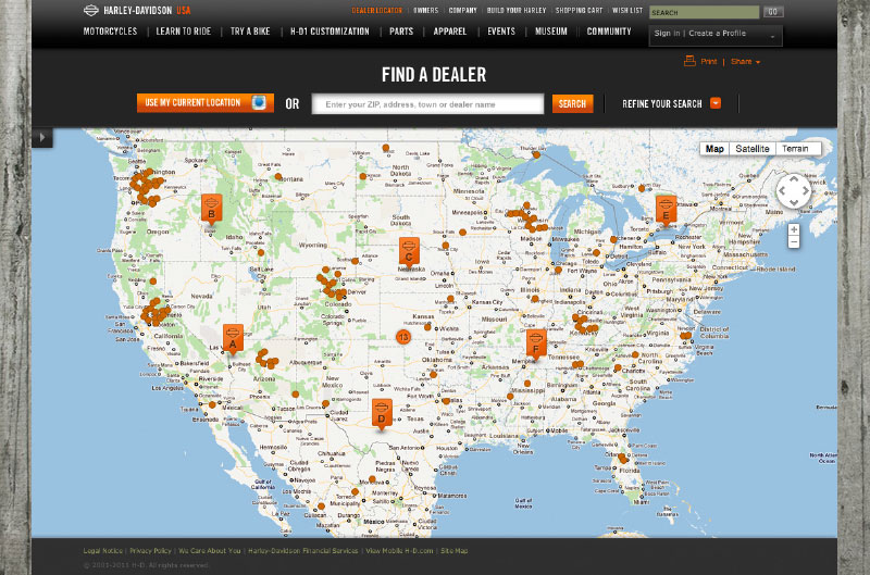  Dealer Locator main page 