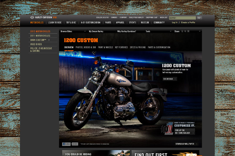  2012 Motorcycle Overview page 