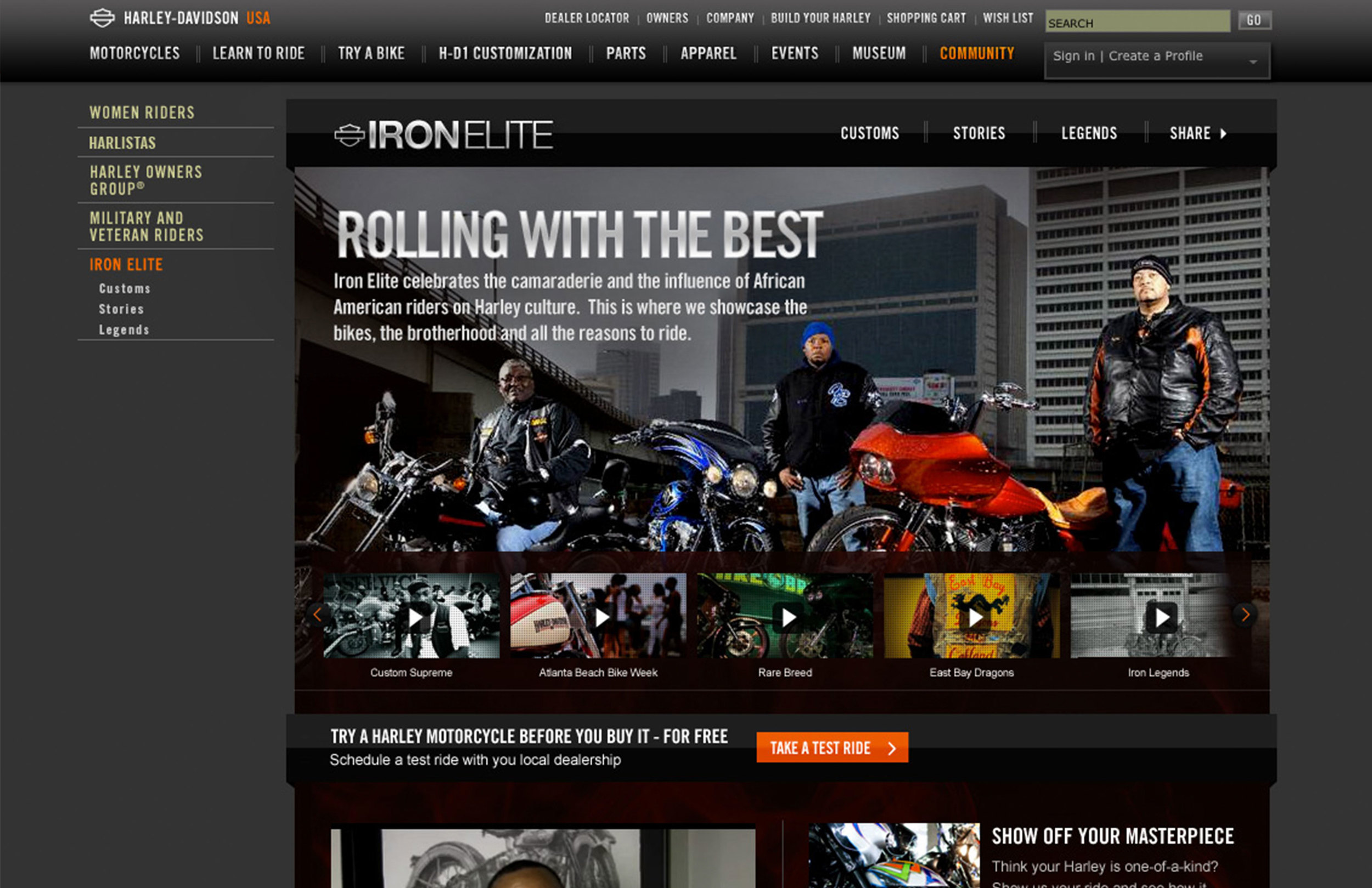  Iron Elite Landing page 