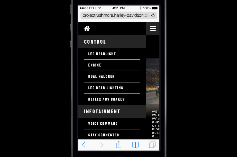  Off-canvas navigation menu 