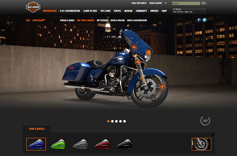  2015 Motorcycle 360, Paint &amp; Wheels Details page 