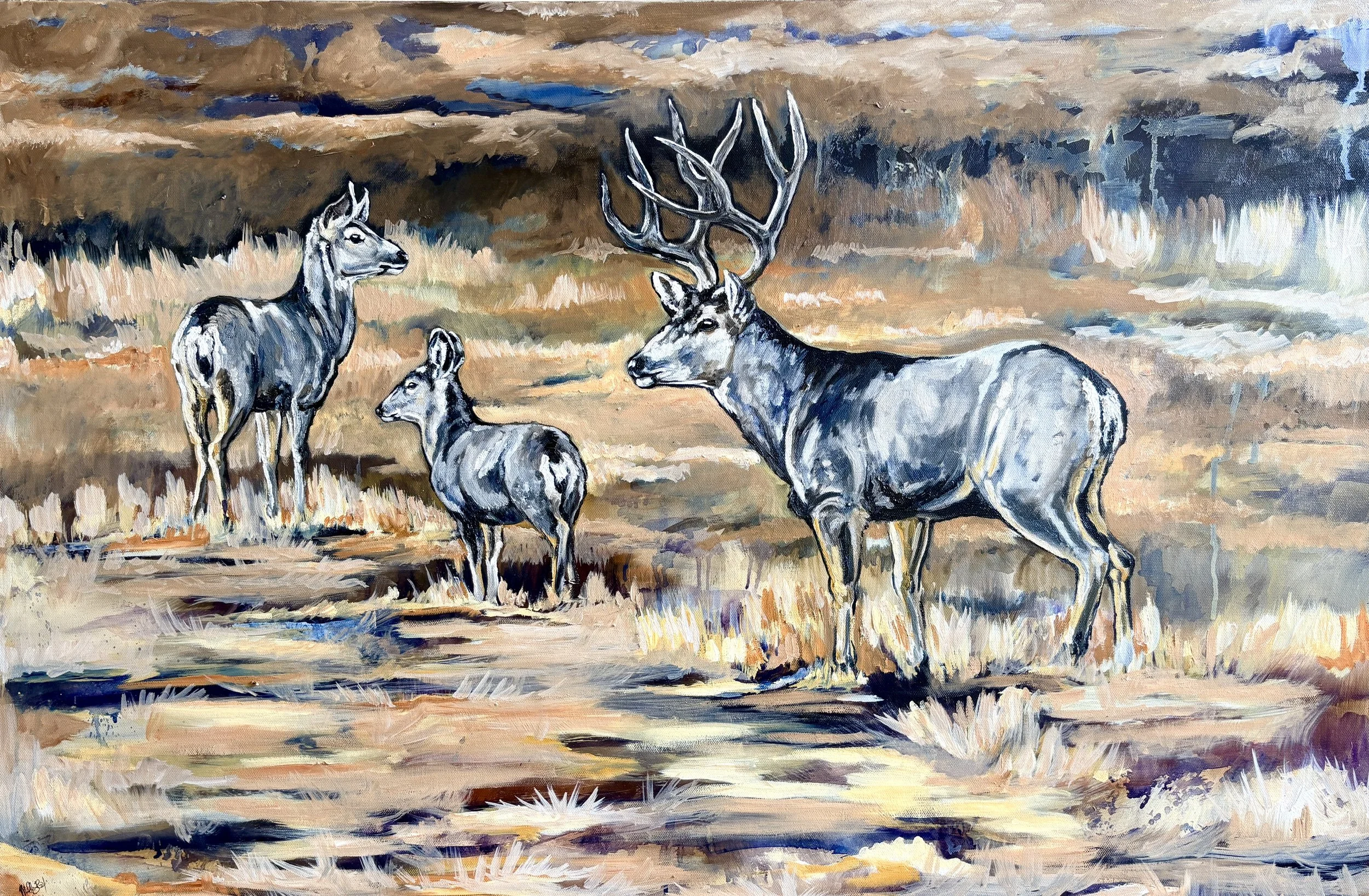 "Under His Watch," Original Oil Painting