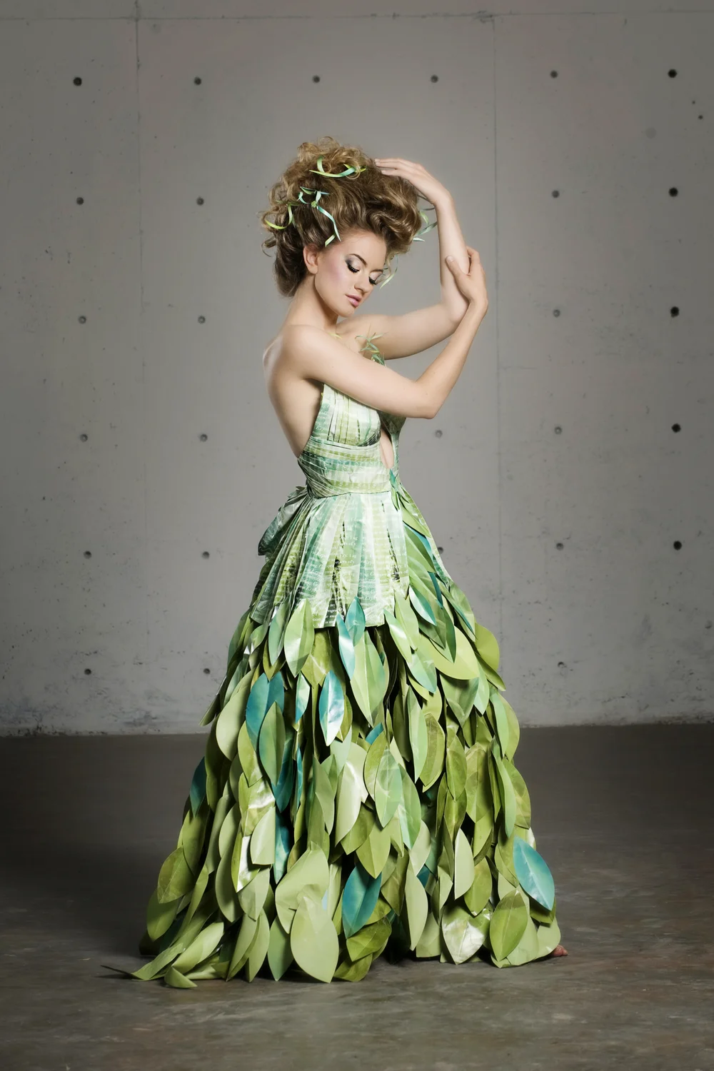 paper dress fashion show hair by julia paper dress fashion show hair by julia