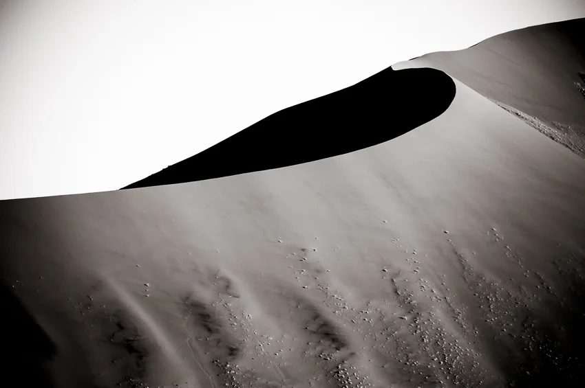 Giant sand dune in Namibia.