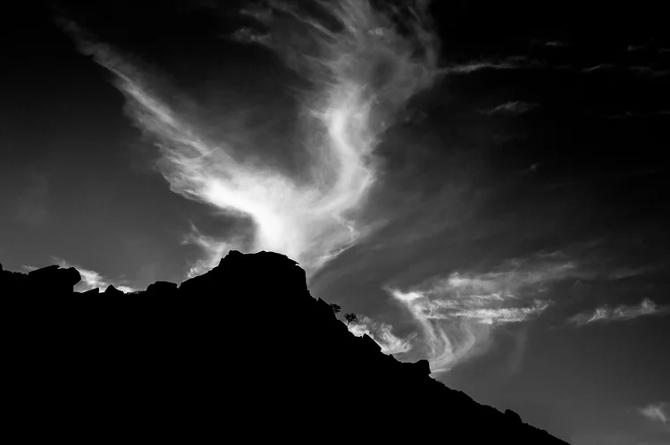  Mountain and clouds, Twyfelfontein, Namibia. 