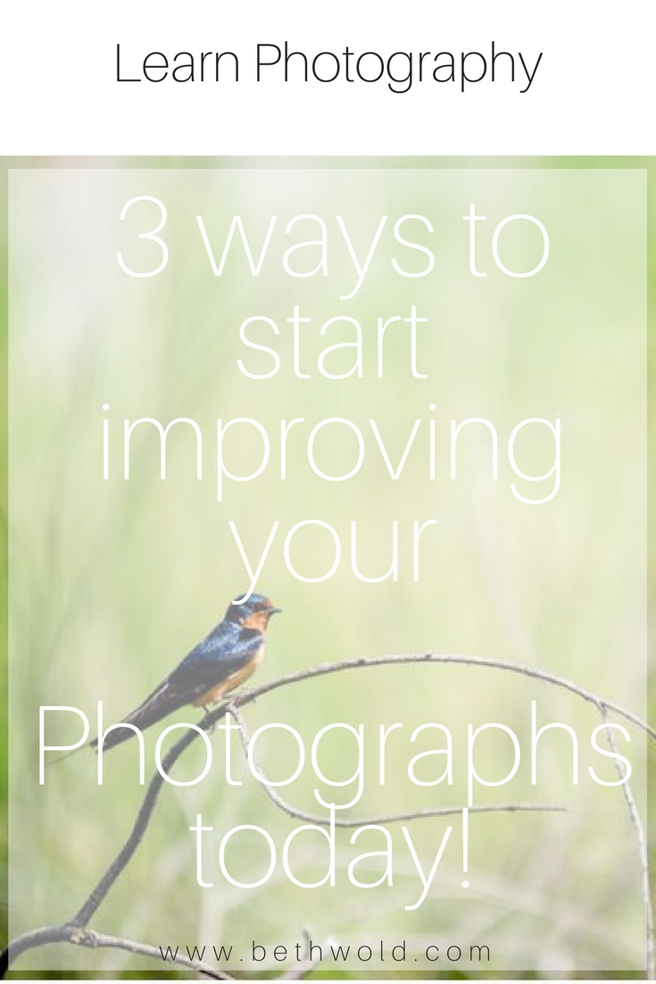 3 ways to start improving your photography immediately.
