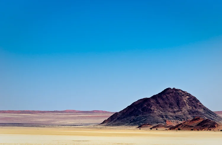 First view of the famous Namibian Sand Dunes