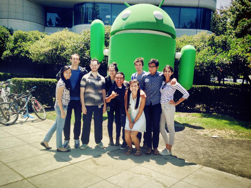 UX Design interns with Matias Duarte, VP of Design, Android, 