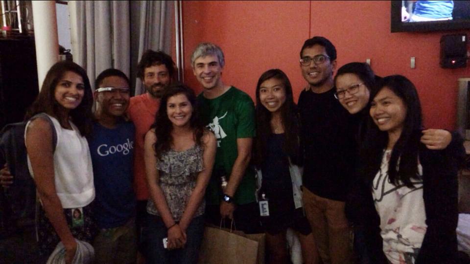 Right after Larry and Sergey completed the ALS challenge during TGIF. 