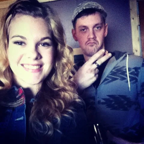 Joel and I getting ready to record!