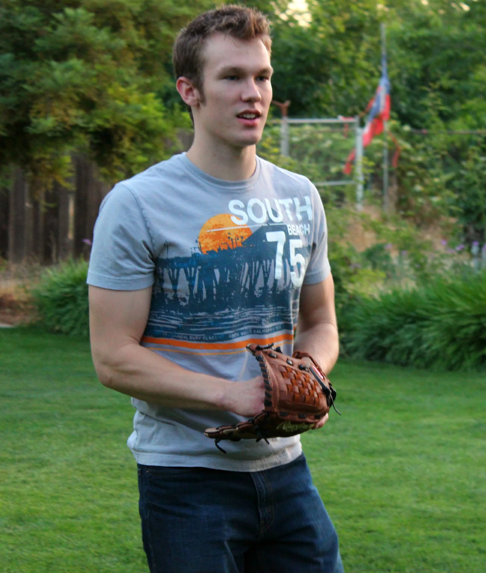 My brother, Jared, playing one of his favorite sports.