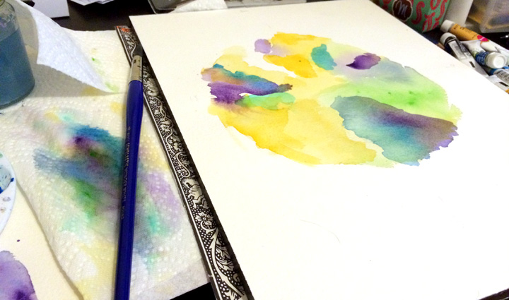 How do you chart something as fluid and changing as your mood? Inspired by the mood rings I loved as a child, I tracked my mood hourly over the course of four months. I chose watercolors because they are imprecise and flow together, creating dreamy swirls that blend into each other. I created a chart for the overall four months, pulling out specific positive and negative events. I then painted charts on a more micro level, focusing on one month, and then on only one day. This project led to a guest post on Visual Loop & creating a laptop cover for a series of artist-designed laptop sleeves.