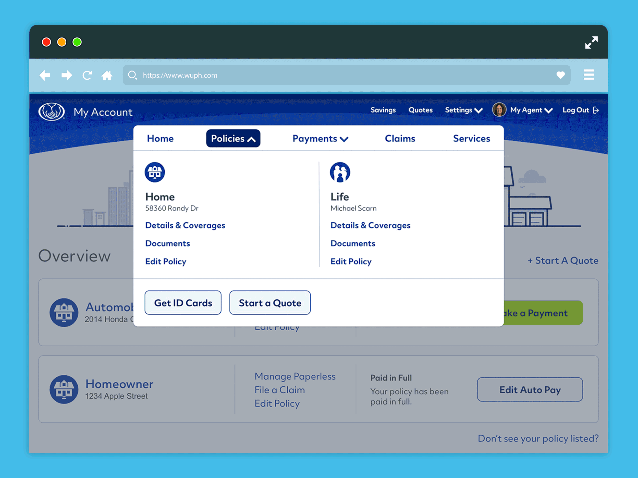 We designed the personalized policy section to be scalable for any number of policies.